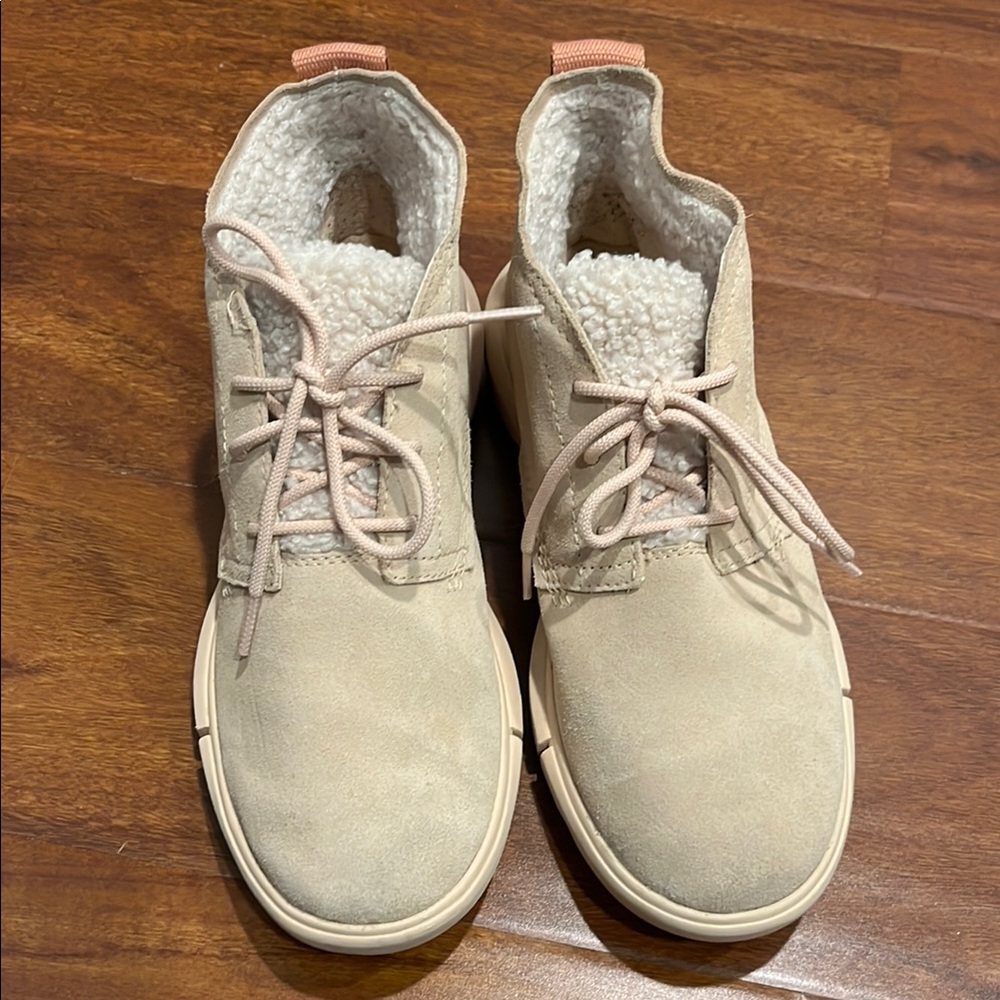 Sorel Cozy Beige Lace-Up Boots